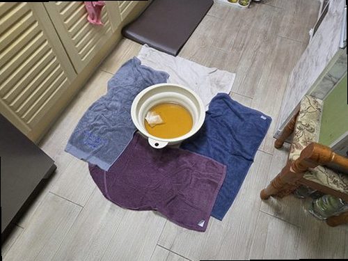 서울 강서구 누수탐지 거실 천장 누수 흔적과 점검 과정을 보여주는 이미지