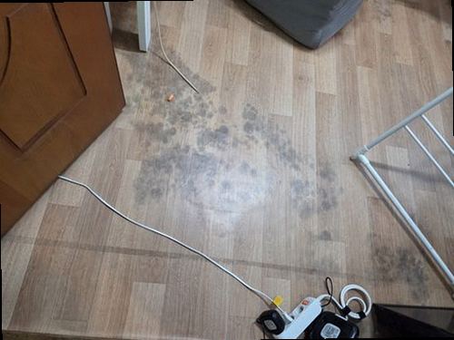 부산진구 누수탐지 욕실 천장 누수 흔적과 점검 전 현장 모습