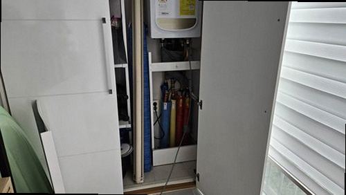 파주 누수탐지 주택 내부 보일러와 난방 분배기 배관 구조